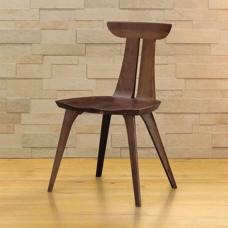 Estelle Solid Wood Dining Chair, Walnut