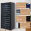 80 Bottle Wine Cooler Refrigerator, Freestanding Wine Cellar with Adjustable Shelves & Digital Display for Home