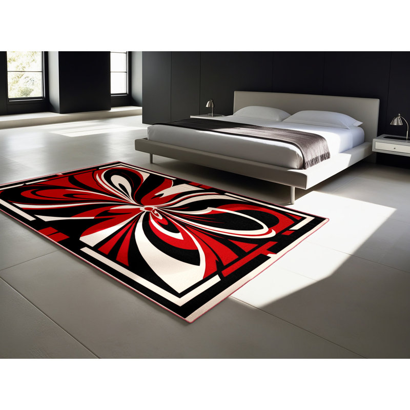 Aurora Flame Rug, Square 8'