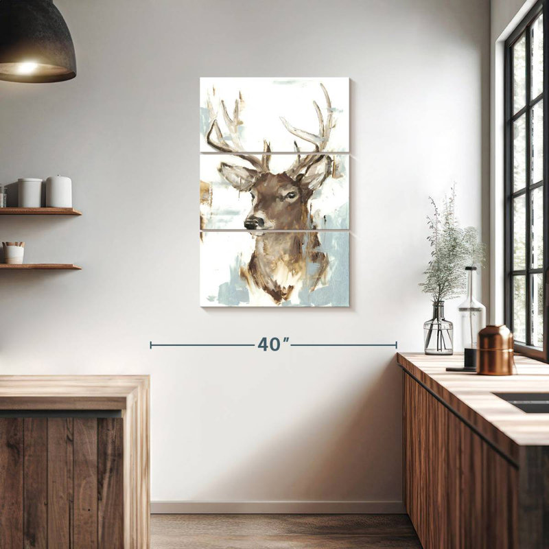 Brampt Modern Deer Mount II, 38" H x 24" W