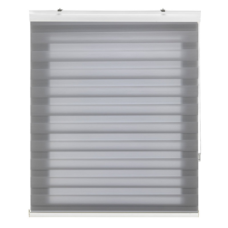 Semi Sheer Zebra Shades, 250 cm L x 145 cm W, Grey