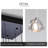 30-Light Rectangular Dimmable Crystal Led Chandelier Adjustable Long Lights