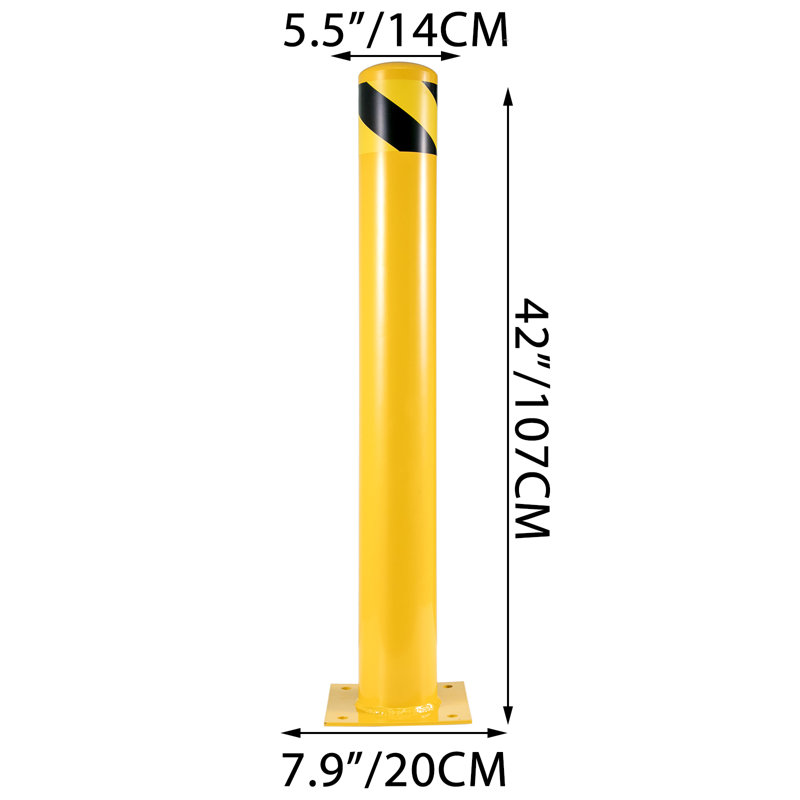 Barrière de sécurité en acier, H 42 po x l 7,9 po x P 5,5 po