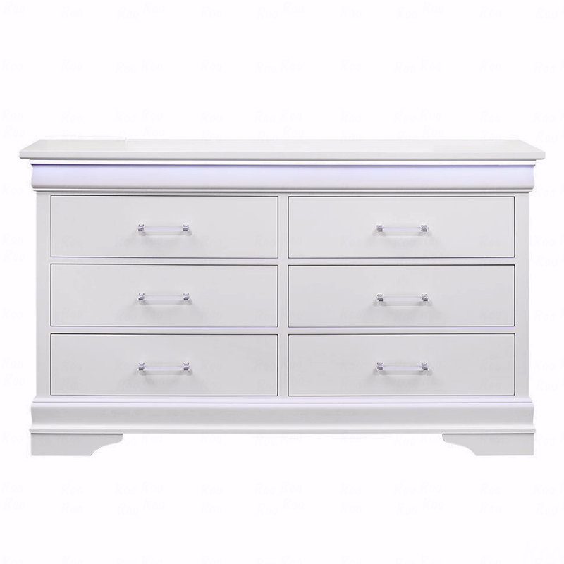 Commode avec DEL, Blanc