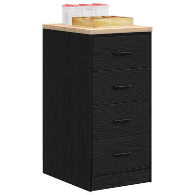 Solid Wood Single Storage Cabinet ( 85cm H x 40cm W x 51cm D)