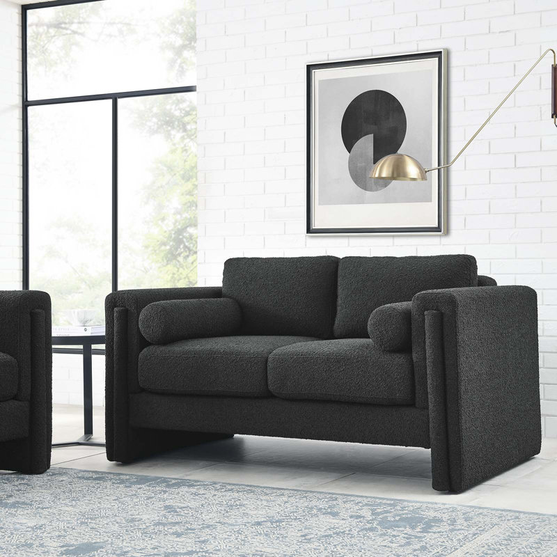 Modway Visible Sofas, Black Boucle