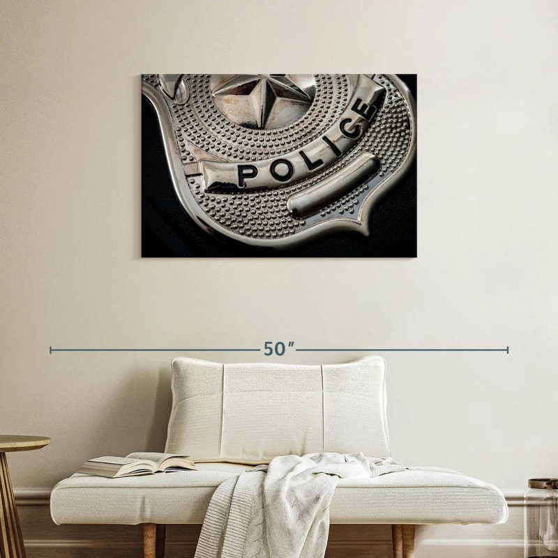 Lelar Policeman Badge, 24" H x 36" W