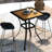 28" Outdoor Table By , Faux Wood Patio Furniture For Garden. Square Shape, Water , 110 Lbs. Weight Capacity, Simple Installation, Brown Table, In Brown. Deck, Backyard, Lawn . Water, Easy Assembly
