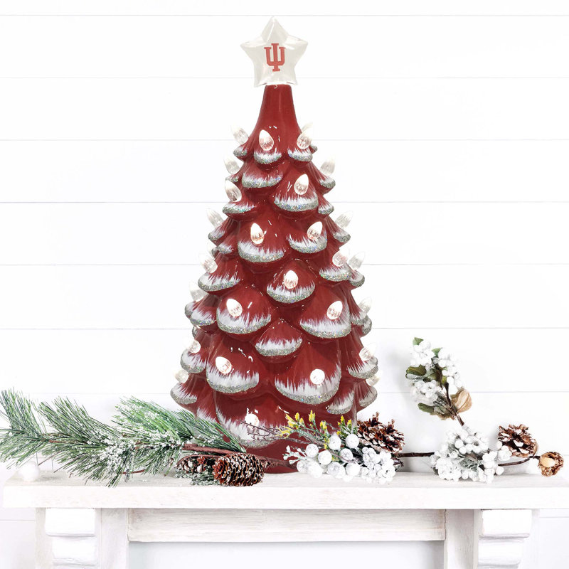 Arbre en céramique NCAA College Spirit, Hoosiers d'Indiana