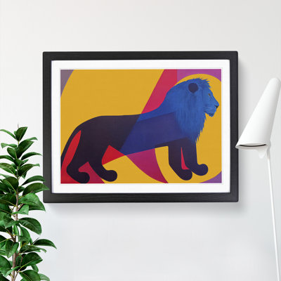 Lion Abstract - Single Picture Frame Print