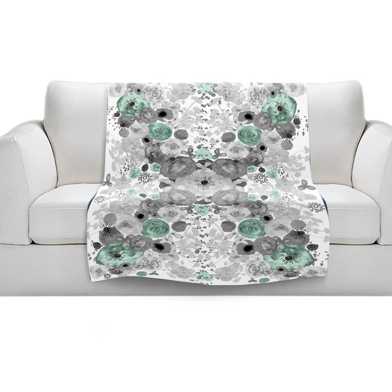 Couverture sherpa doux à menthe romantique, l 68 po x L 80 po