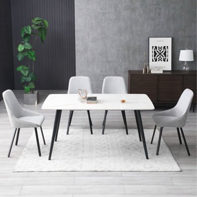 Bocar Slide Buffet Sideboard,Buffet table,Dining cabinet with iron legs by Latitude Run