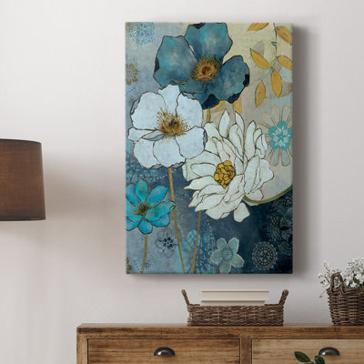 Blue Denim Garden II -Gallery Wrapped Cavas