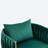 Misheel Velvet Barrel Chair with Ottoman-613010303