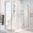 Unidoor-X 70.5" x 72" Rectangle Hinged Shower Enclosure-30840413-30840409
