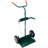 Welding Cylinder Cart 440 lb Capacity Steel Green 1 Piece Dual Oxygen Acetylene Tank Dolly with 10 Inch Rubber Wheels
