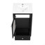 Meuble-lavabo de 20 po avec lavabo, armoire de salle de bain avec porte en verre à fermeture douce, tiroir-445988444