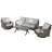 Aritica 5 - Person Patio Conversation Sets with Cushions