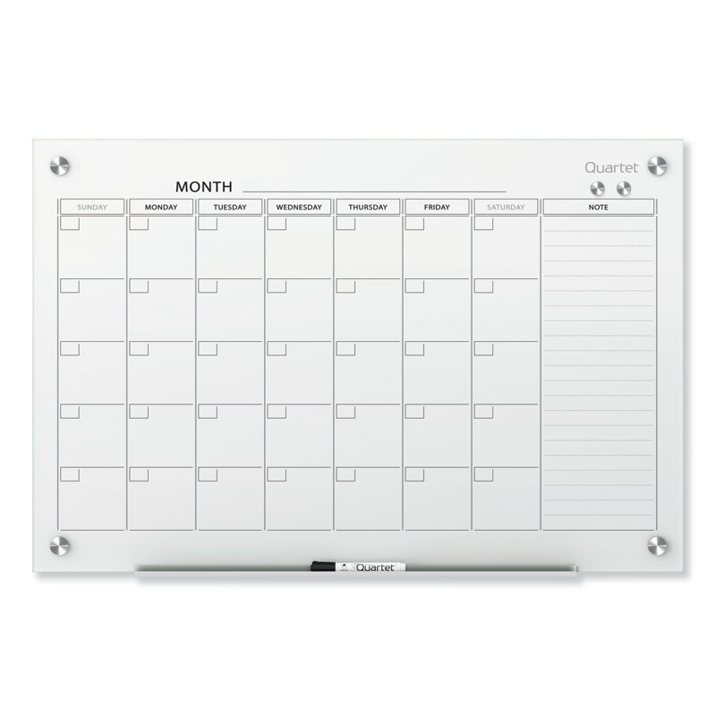 Infinity Wall Glass Magnetic Glass Board, 2' H x 3' W