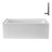 Streamline 60 in. x 30 in. Acrylic Right-Hand Drain Alcove Bathtub in Glossy White With External Drain-108298477