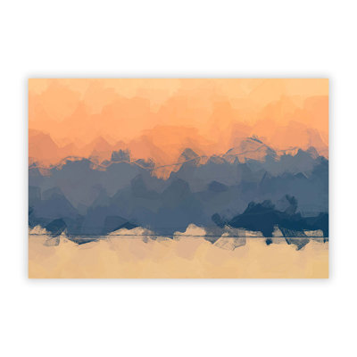 Orange Sunset in Greece - Frameless Print