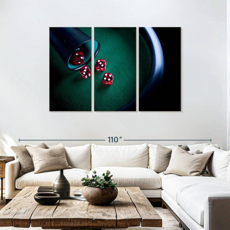 Senne Poker Dice, 48" H x 74" W