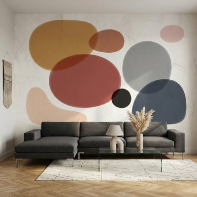 Décoration murale abstraite inspirée du milieu du siècle