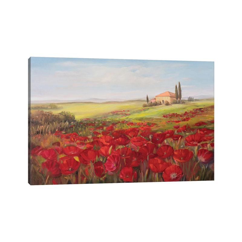 «Tuscan Memories II» par Sandra Iafrate - Toile tendue, estampe numérique sur toile tendue, H 18 po x l 26 po x P 1,5 po