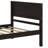  Wooden Platform Bed with Headboard-798592106