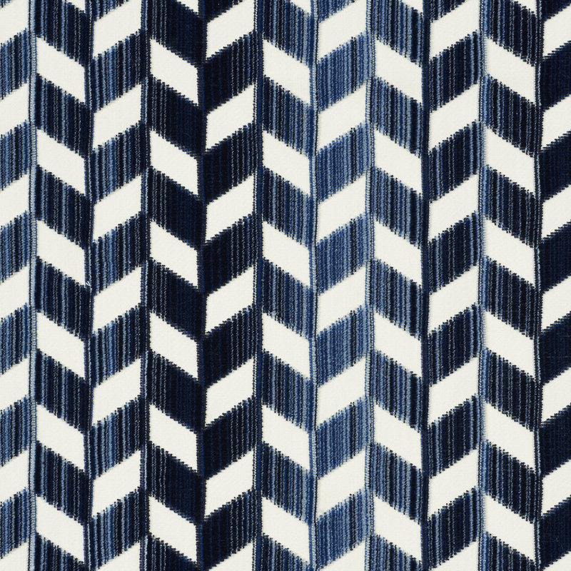 Tissu en velours à chevrons, Lapis