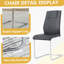 Ensemble de table et de chaises 7 pièces, table en verre trempé avec chaises pour la salle à manger-464586539-464586538