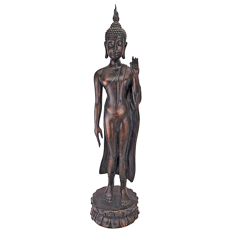 Statue bouddha debout de peur libre