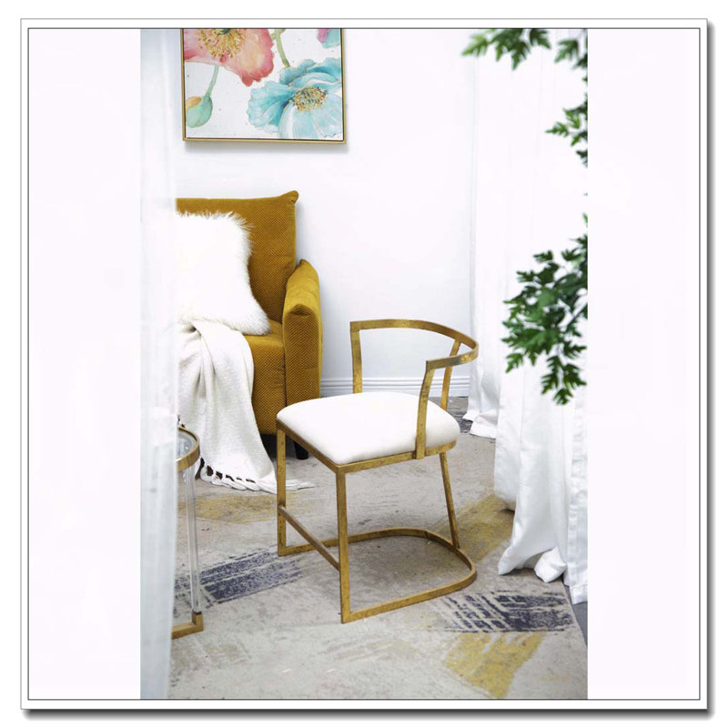 Fauteuil Cavendish 18,5 x 19,5 x 27 po, or vieilli