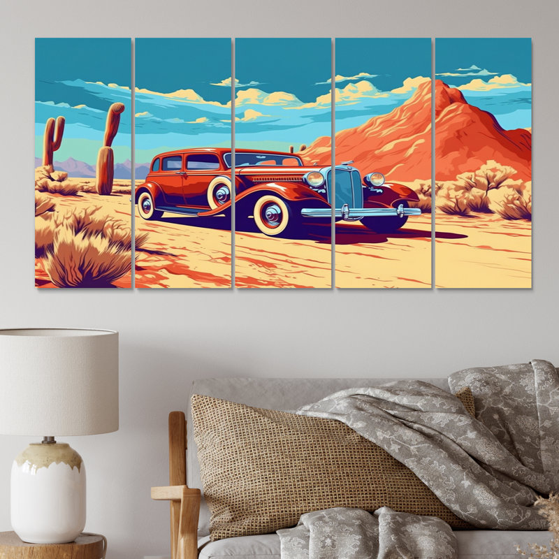 Rustic Transportation Wall Decor on Metal
