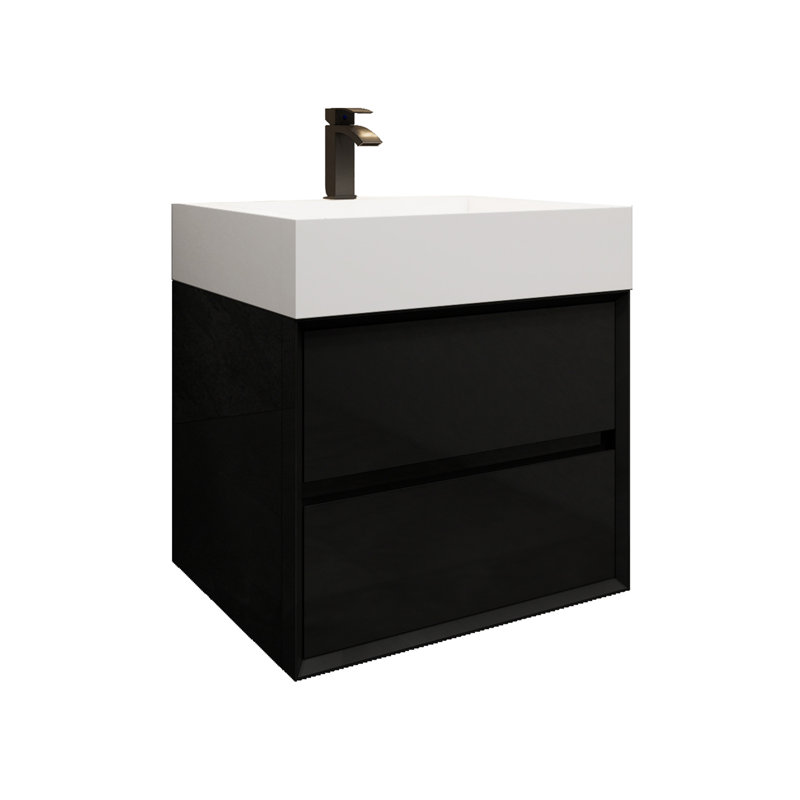 Meuble-lavabo simple 24 po Albizu, Blanc