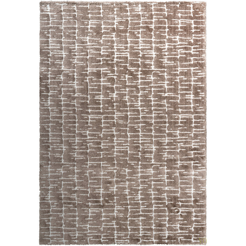 Tapis en polyester recyclé Nina Genesis, Rectangle 5 pi 3 po x 7 pi 6 po