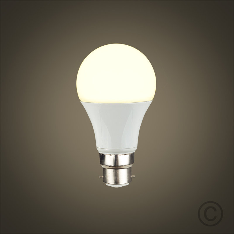 B22 LED Light Bulb, 6 W, Warm