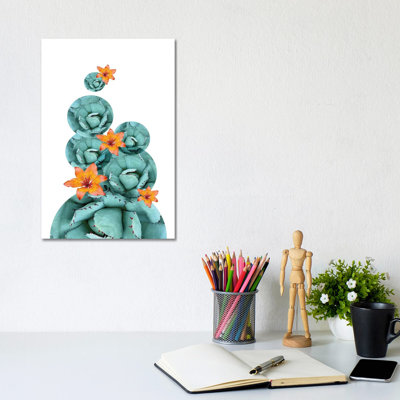 Cactus 1 Piece Wrapped Canvas Wall Art