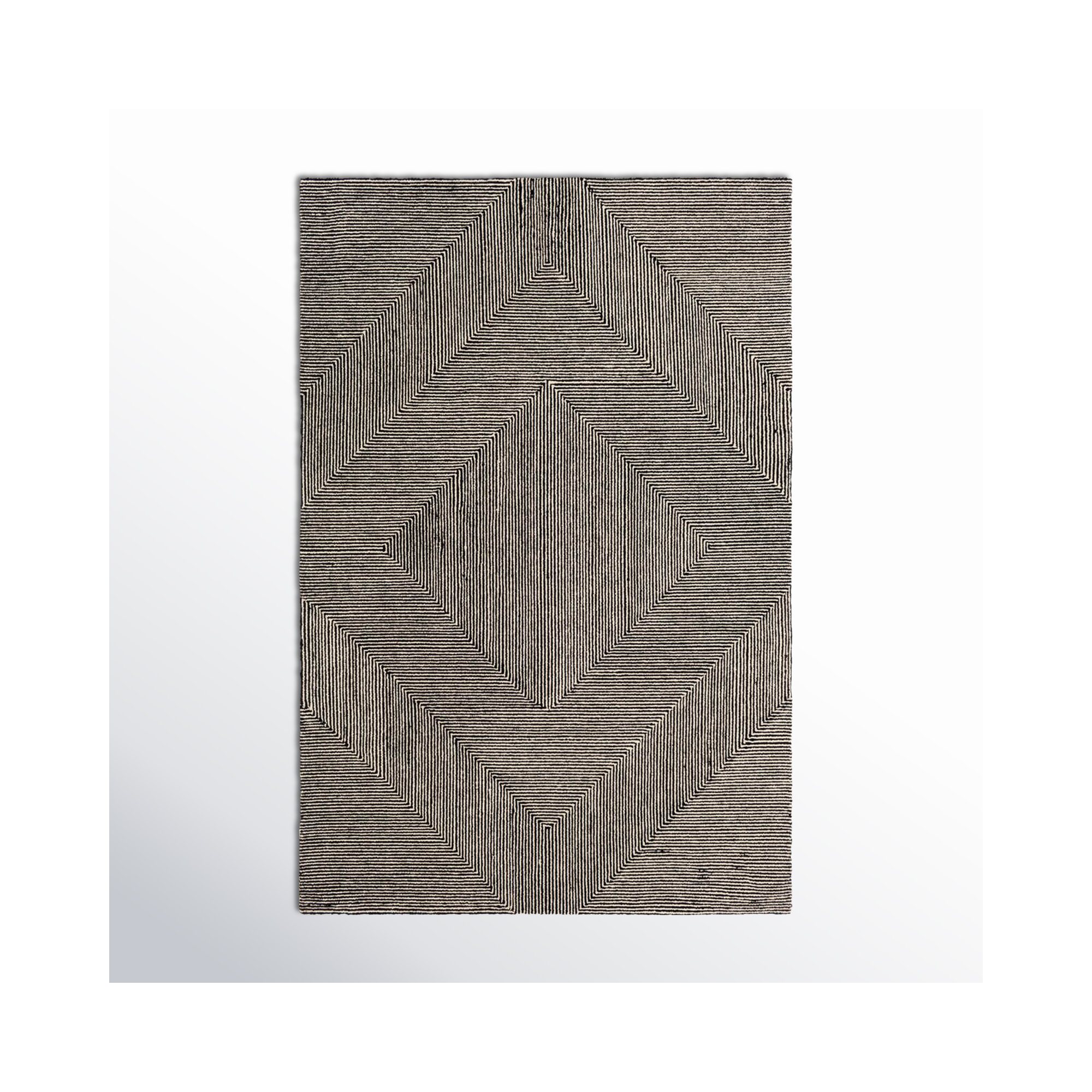 Peeta Hand Tufted Wool Rug, Rectangle 8' x 10'
