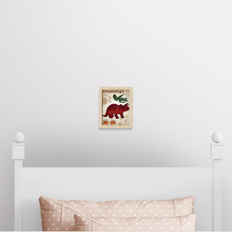Adhésif décoratif dinosaures-04 ', H 11 po x l 9 po x P 1,1875 po, Cadre boîte beige