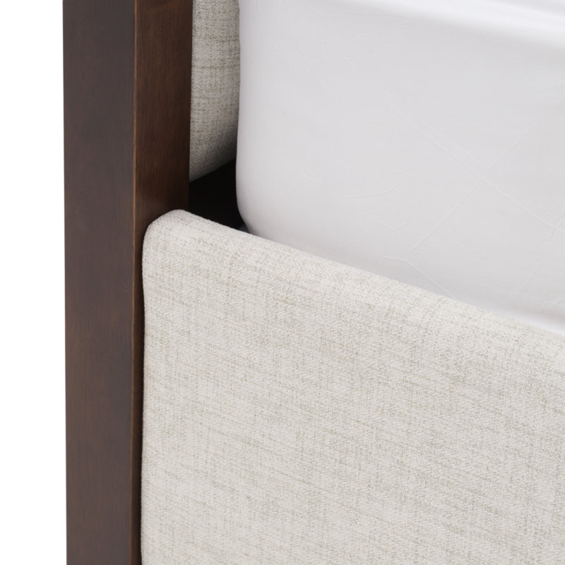 Ensemble de chambre à coucher Langley, Très grand, Cerise / gris pâle