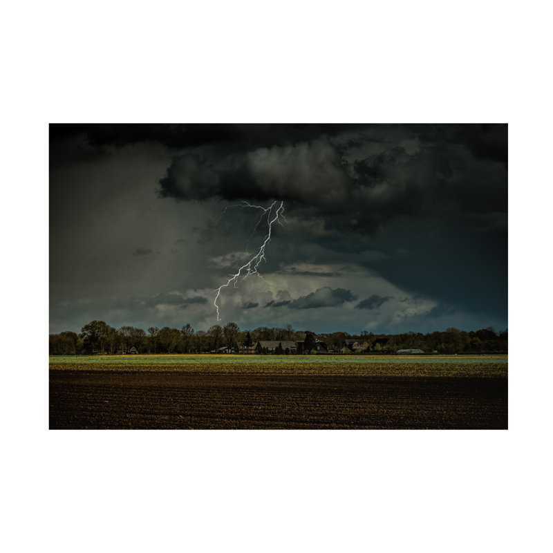 Bernardine De Laat Lightning Canvas Art, 22" H x 32" W