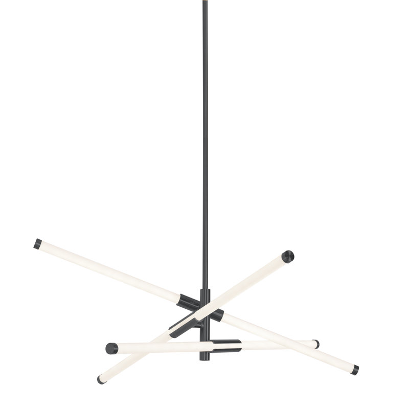 Amberleigh 3 - Light Sputnik Star LED Pendant, Black
