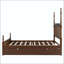Grand lit plateforme avec lit gigogne simple TG et tiroirs de rangement-133631712