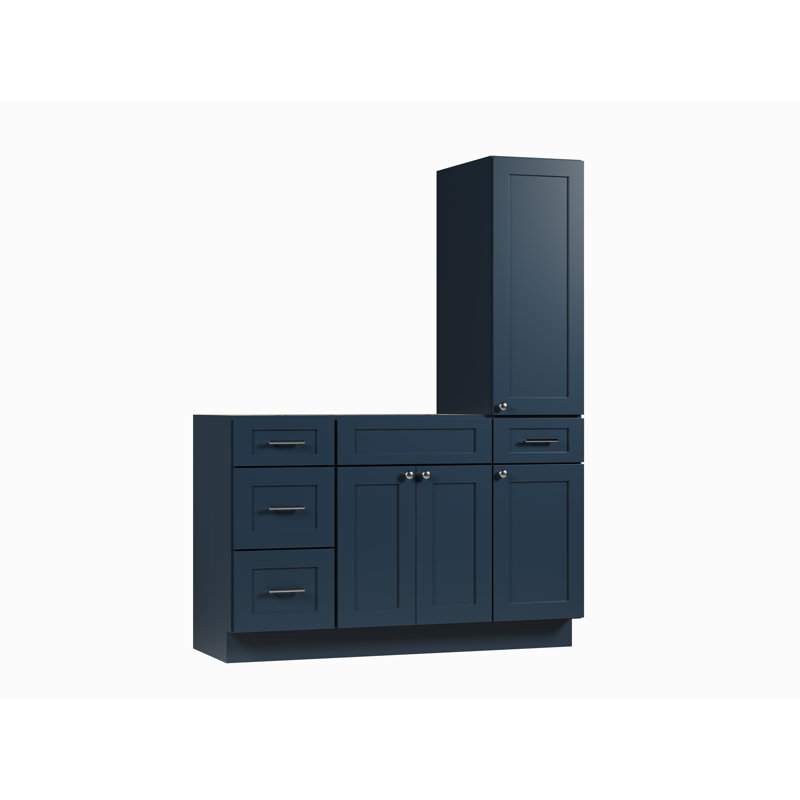 Meuble-lavabo simple 54 po Disar, Bleu