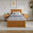 Madison Solid Wood Platform Bed with Panel Footboard and Storage Drawers-96140375