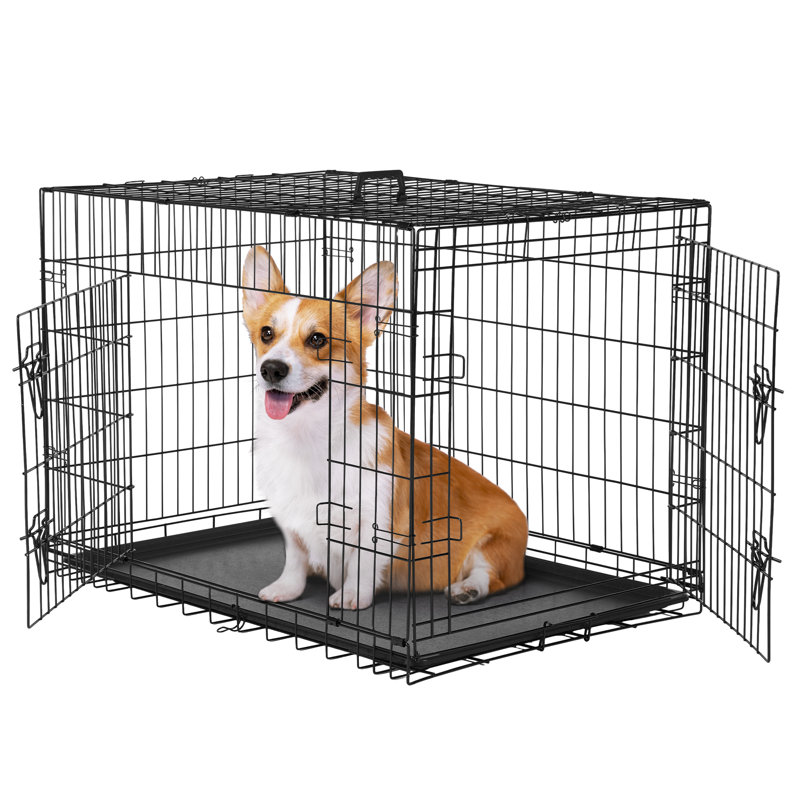 Caisse pour chien pliante pour animaux, H 24,21 po x l 36,61 po x P 22,63 po