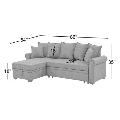 Canapé modulaire 4 pièces Ameliarae