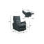 Fauteuil inclinable simple avec fonction électrique pour le salon, la chambre à coucher-1011885999