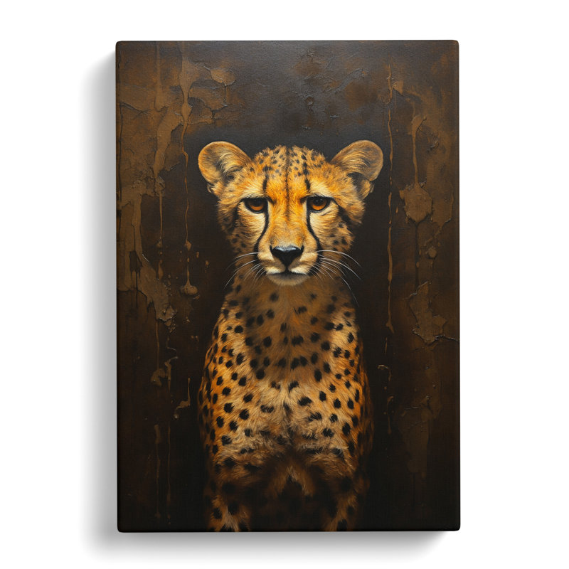 Cheetah Contemporary No.2 - No Frame Print, 50cm H x 35cm W x 3cm D